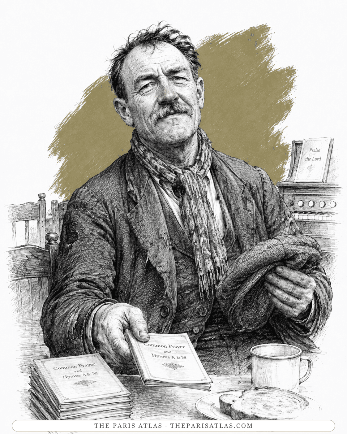 Illustrated portrait of The red-nosed man