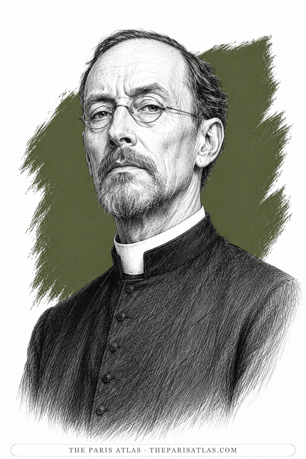 Illustrated portrait of The Reverend Charles Hare