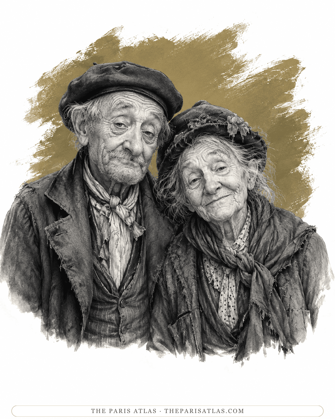 Illustrated portrait of The Rougiers