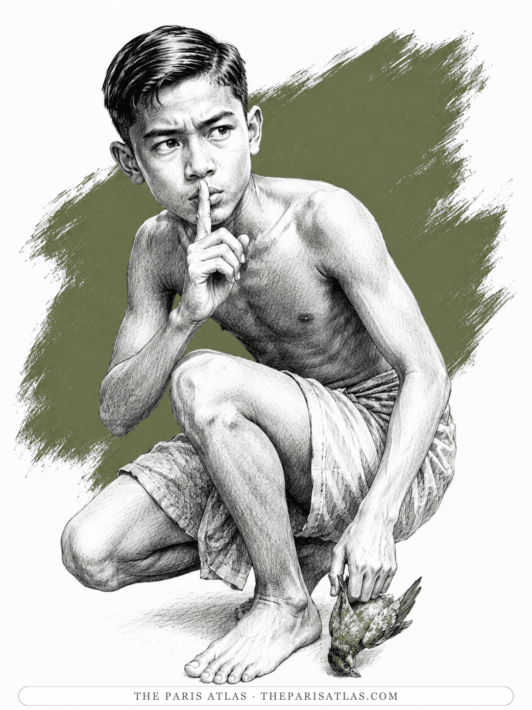 Illustrated portrait of The young beater