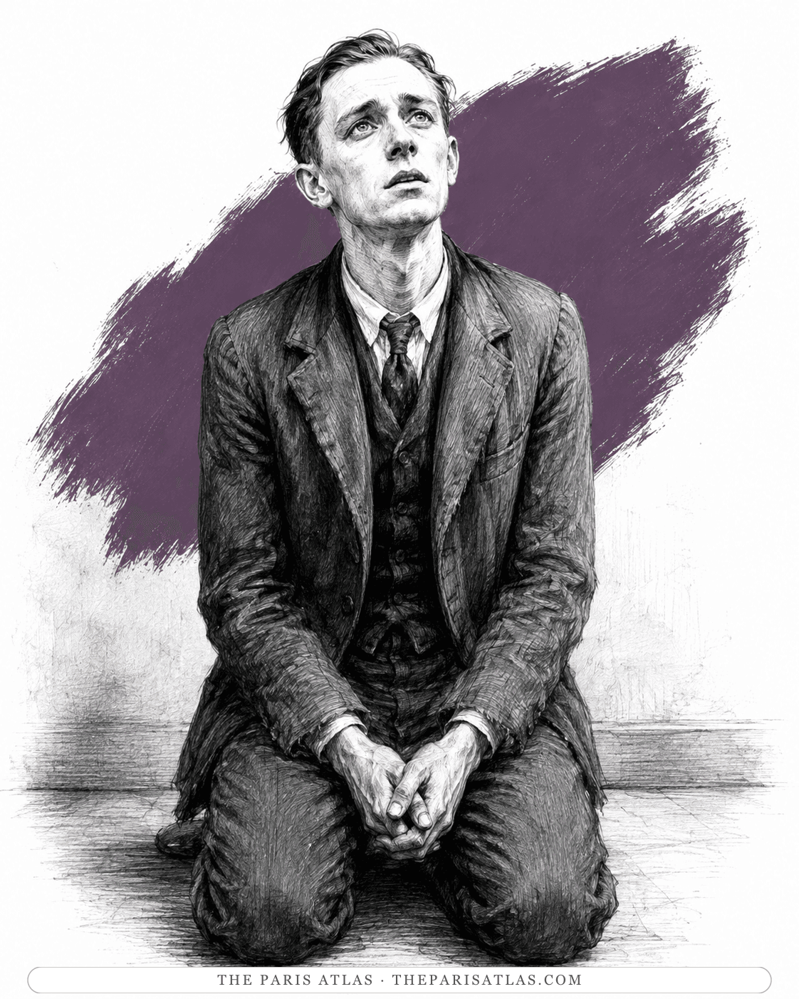 Illustrated portrait of The young clerk at the shelter