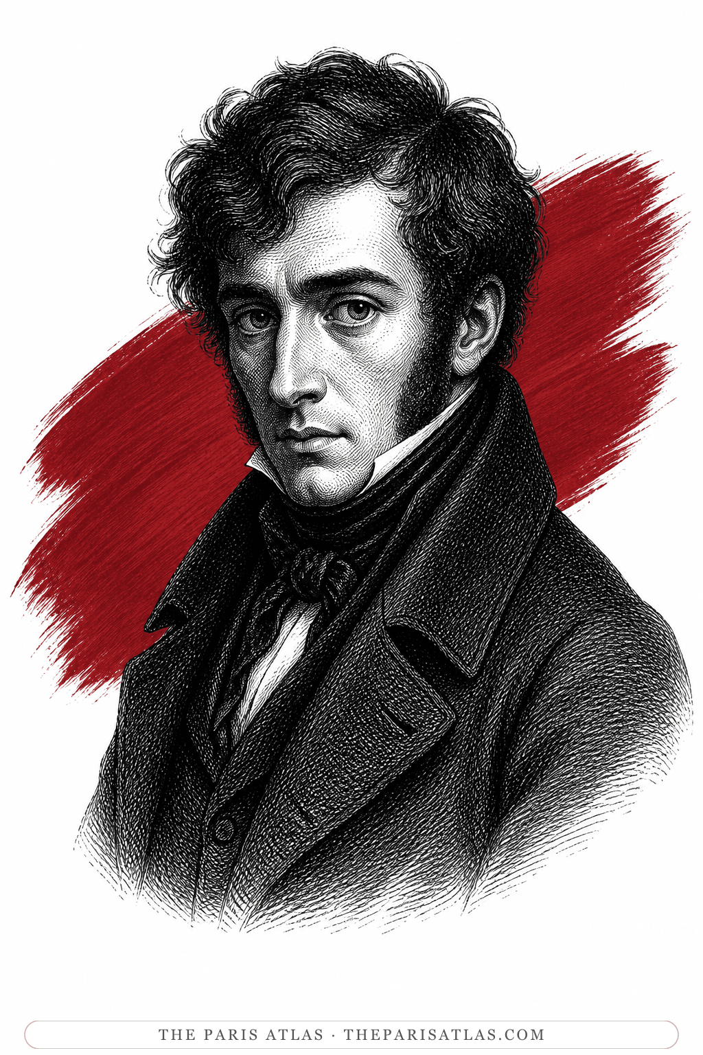 Illustrated portrait of Théodore Géricault