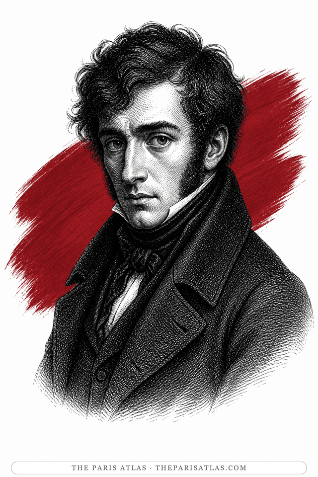 Illustrated portrait of Théodore Géricault
