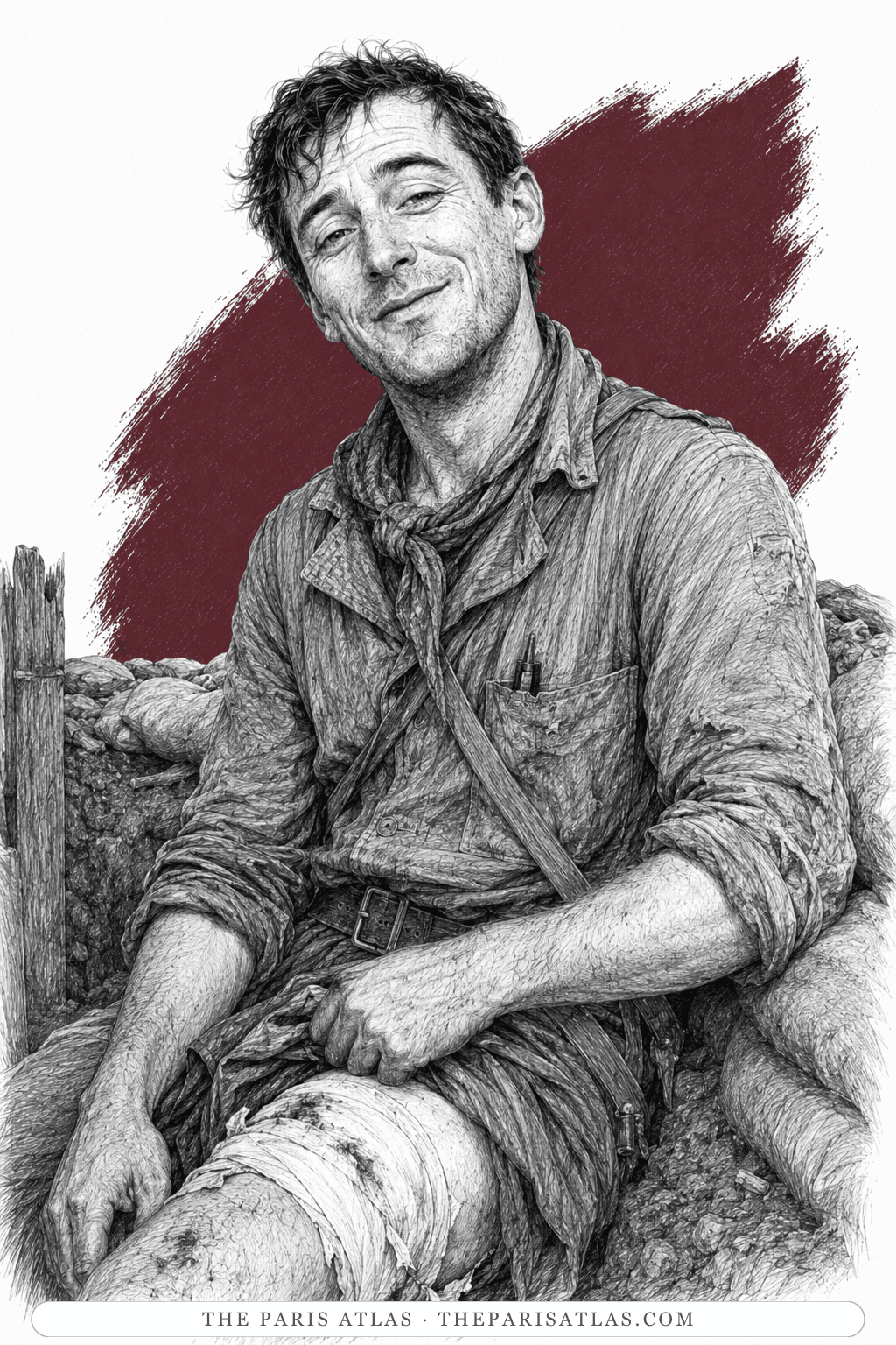 Illustrated portrait of Thomas Parker