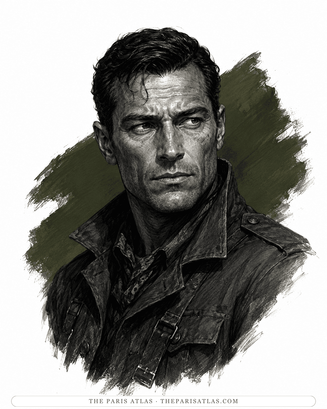 Illustrated portrait of Tommy Barban