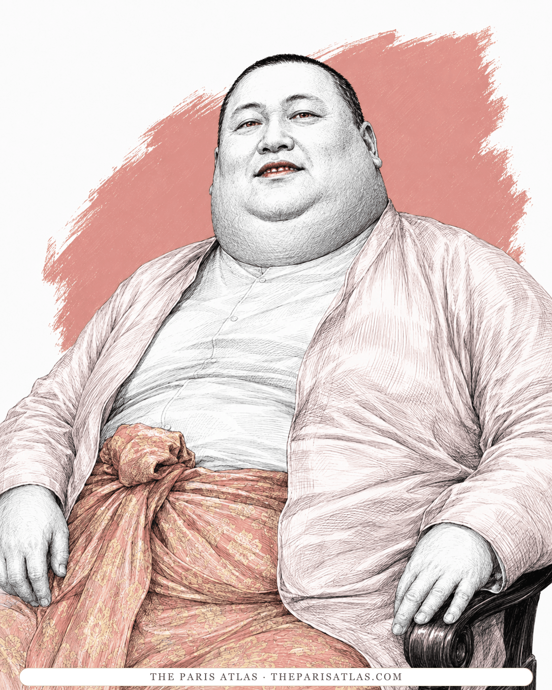 Illustrated portrait of U Po Kyin