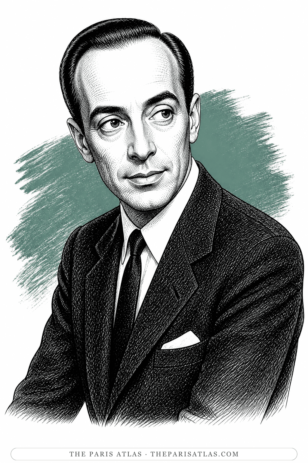 Illustrated portrait of Vincente Minnelli