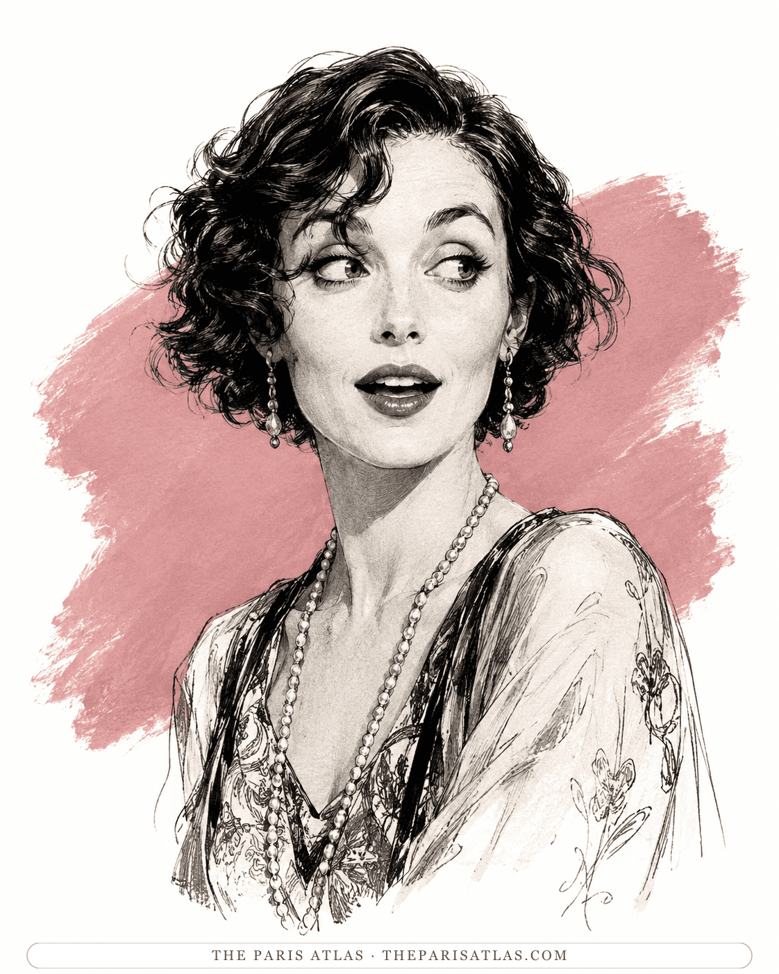 Illustrated portrait of Violet McKisco