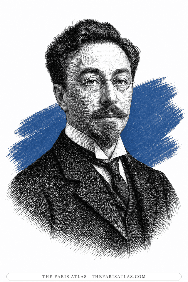 Illustrated portrait of Wassily Kandinsky