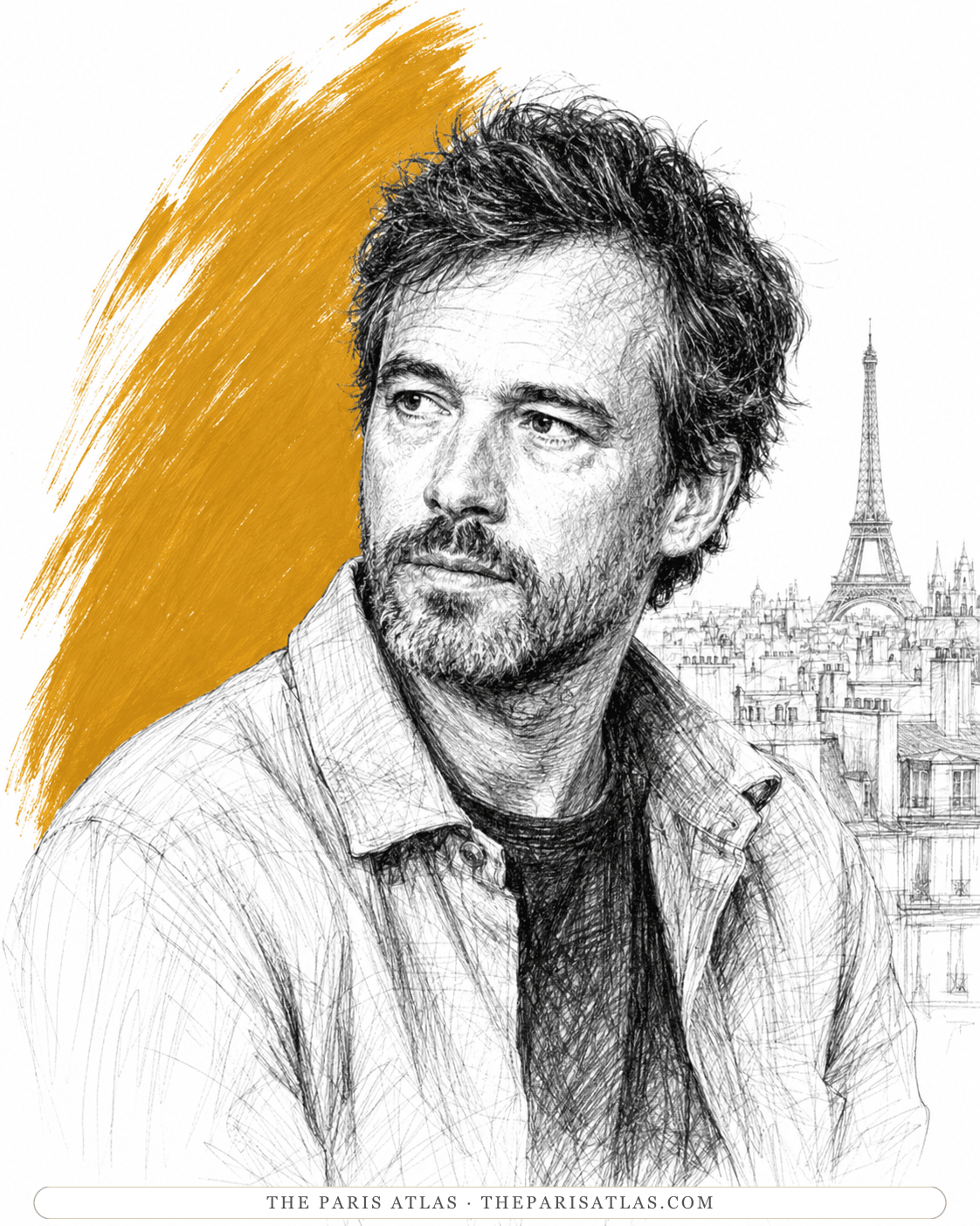 Illustrated portrait of Yoran Cazac